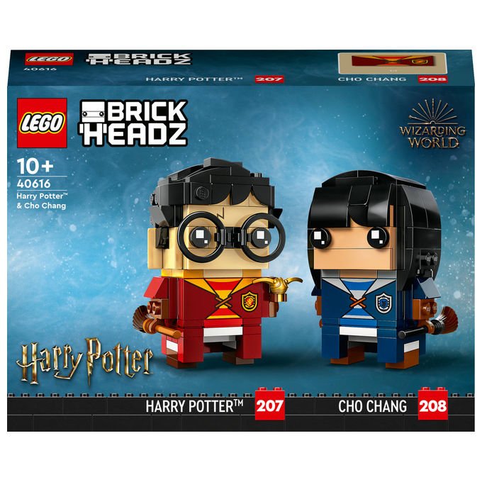 Lego, Harry Potter e Cho Chang BrickHeadz 40616, Set Costruzioni, 267 Pezzi