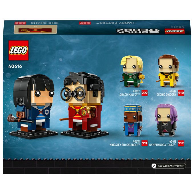 Lego, Harry Potter e Cho Chang BrickHeadz 40616, Set Costruzioni, 267 Pezzi