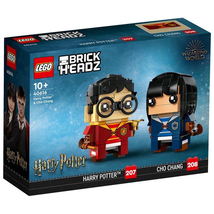Lego, Harry Potter e Cho Chang BrickHeadz 40616, Set Costruzioni, 267 Pezzi
