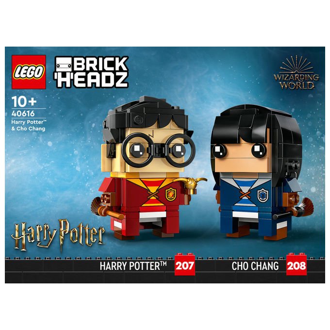 Lego, Harry Potter e Cho Chang BrickHeadz 40616, Set Costruzioni, 267 Pezzi