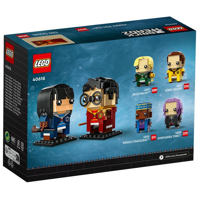 Lego, Harry Potter e Cho Chang BrickHeadz 40616, Set Costruzioni, 267 Pezzi