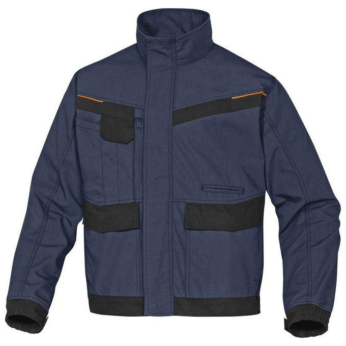 Delta Plus, Giacca da Lavoro Mach2, XL, Blu Navy-Nero, Poliestere-Cotone, Multitasche