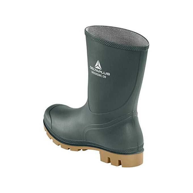 Delta Plus, Stivali da Lavoro Groundmc OB SRA, Verde-Beige, Taglia 39