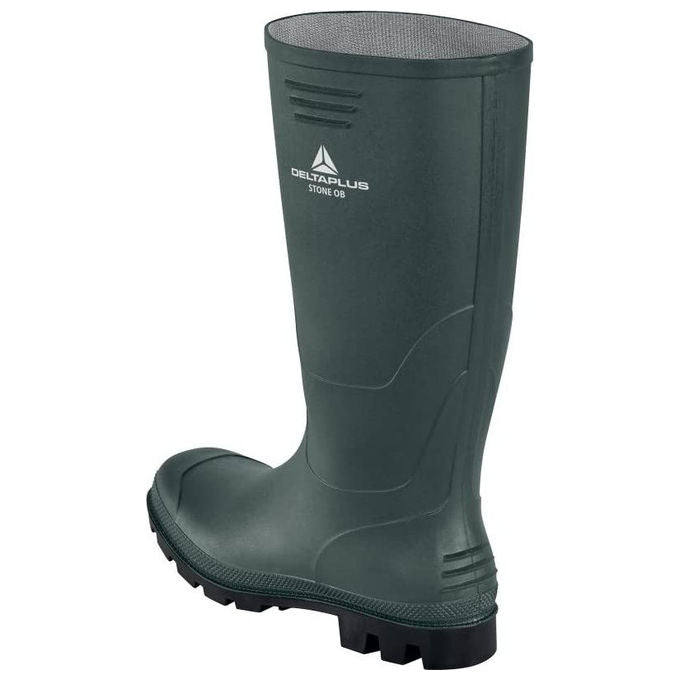 Deltaplus, Stone OB SRA, Stivali da Lavoro Antiscivolo, Verde-Nero, Taglia 41