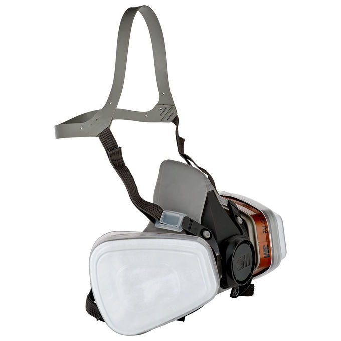 3M, Semimaschera per Verniciatura A Spruzzo 6002C, Con Filtri, A2P2, Kit Completo