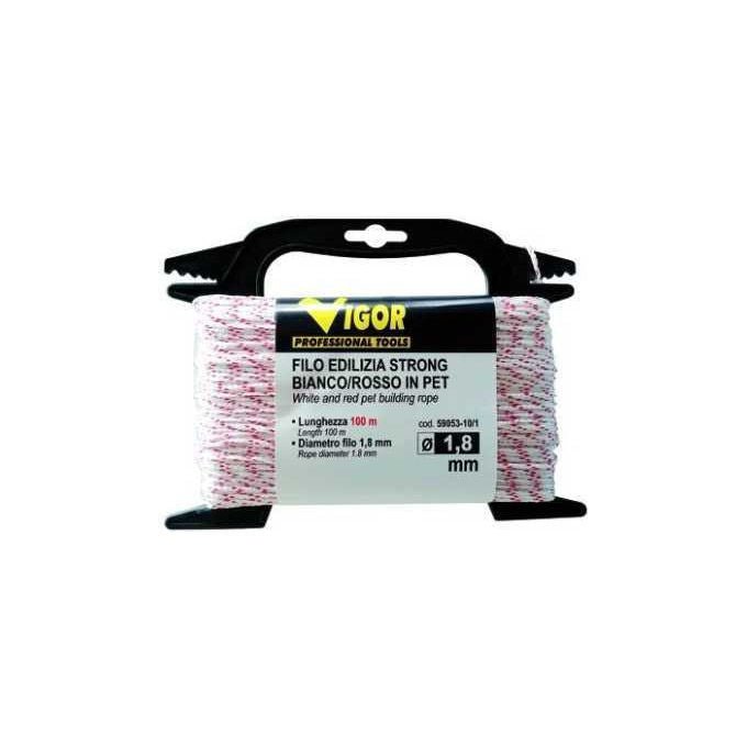 Vigor-Blinky, Filo Edilizia Trecciato, Bianco Rot.10 Mt.100, GR. 100