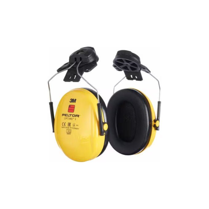 3M Peltor, Optime I, Cuffie per Elmetto, Giallo Nero, Protezione Acustica