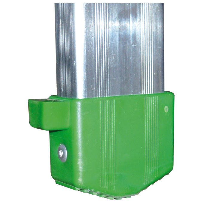 Facal, Scala doppia in alluminio 5 gradini con pianetto, Professionale, Altezza 130 cm