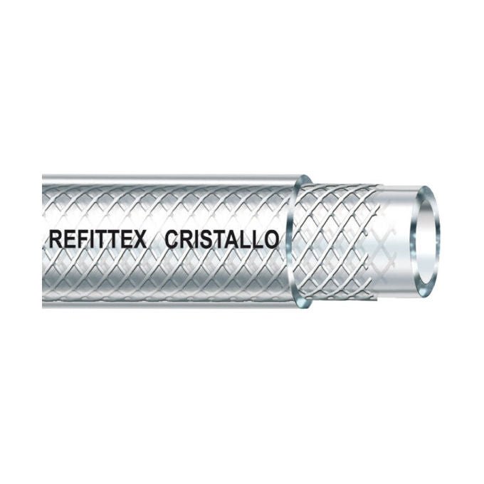 Fitt, Tubo Tecnico Refittex Cristallo 25x33 mm, 50 m, Pvc Trasparente