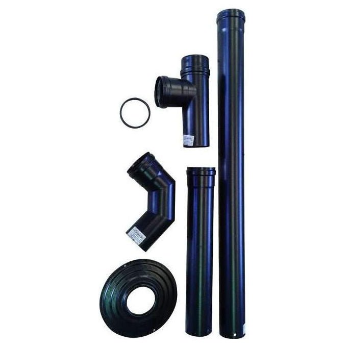 Smalbo, Kit Tubi per Pellets Pronto-Pellet, Diametro 8 cm
