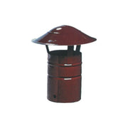 Ala, Fumaiolo Smaltato a Cappello, Marrone, Diametro 12 cm