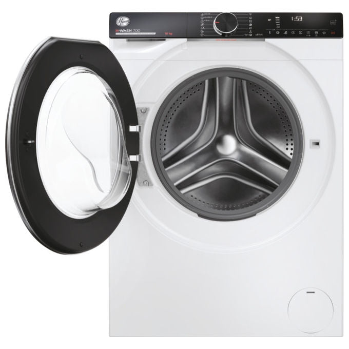 Hoover H7W 610MBC8-S H-Wash 700 Lavatrice Frontale 10 Kg 1600 rpm Classe A Wi-Fi Vapore Hygiene (85x60x57 cm) colore Bianco