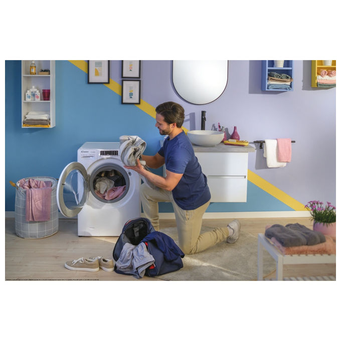 Candy CSO286TWM61S Smart Pro Inverter Lavatrice Frontale 8 Kg 1200 rpm Classe A Wi-Fi Bluetooth 16 Programmi (85x60x54 cm) colore Bianco