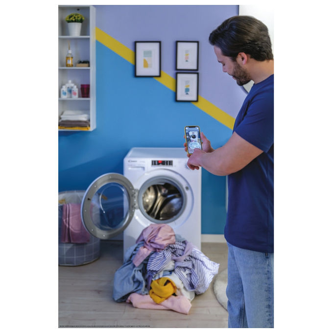 Candy CSO286TWM61S Smart Pro Inverter Lavatrice Frontale 8 Kg 1200 rpm Classe A Wi-Fi Bluetooth 16 Programmi (85x60x54 cm) colore Bianco