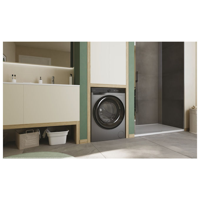 Candy BS 49SB8G-S Lavatrice Slim 9 Kg 1400 rpm Classe A Vapore Wi-Fi (85x60x52 cm) colore Antracite