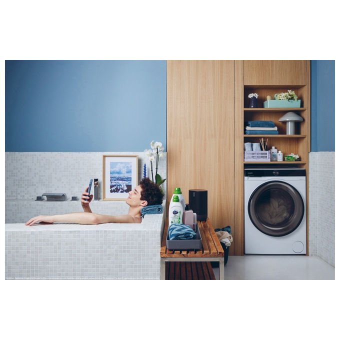 Candy BS 48SB6-S Lavatrice Slim 8 Kg 1400 rpm Inverter Wi-Fi colore Bianco