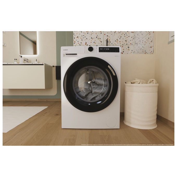 Candy BR411BL9-S ProWash 500 Lavatrice Frontale 11 Kg 1400 rpm Classe A Wi-Fi 16 Programmi 72 dB (85x60x68 cm) colore Bianco