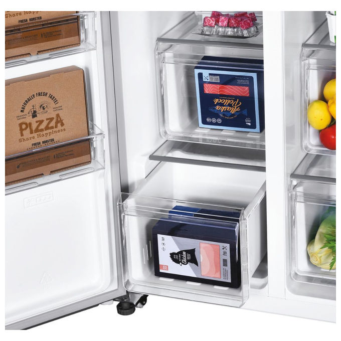 Candy Frigorifero Side by Side Libera Installazione 529 L Acciaio Inox No frost CHSBSO-6174XWD