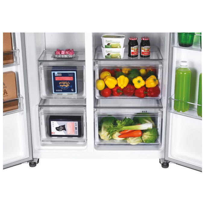 Candy Frigorifero Side by Side Libera Installazione 529 L Acciaio Inox No frost CHSBSO-6174XWD