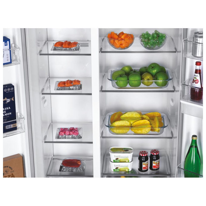 Candy Frigorifero Side by Side Libera Installazione 529 L Acciaio Inox No frost CHSBSO-6174XWD