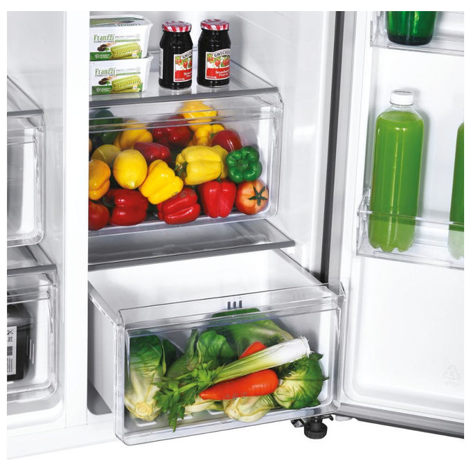 Candy Frigorifero Side by Side Libera Installazione 529 L Acciaio Inox No frost CHSBSO-6174XWD