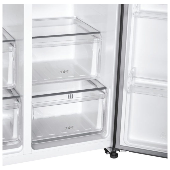 Candy Frigorifero Side by Side Libera Installazione 529 L Acciaio Inox No frost CHSBSO-6174XWD