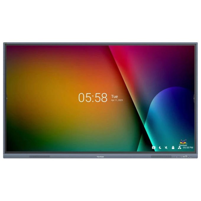 Viewsonic IFP75, Pannello Piatto Interattivo, 75 Pollici, 4K Ultra HD, Touchscreen Grigio