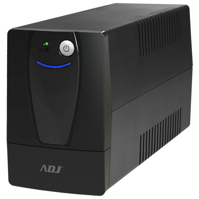 Adj, Gruppo di Continuita' UPS 650 KVA, Desktop Line Int.Office Series, 2 Prese Schuko e USB, Indicatori LED