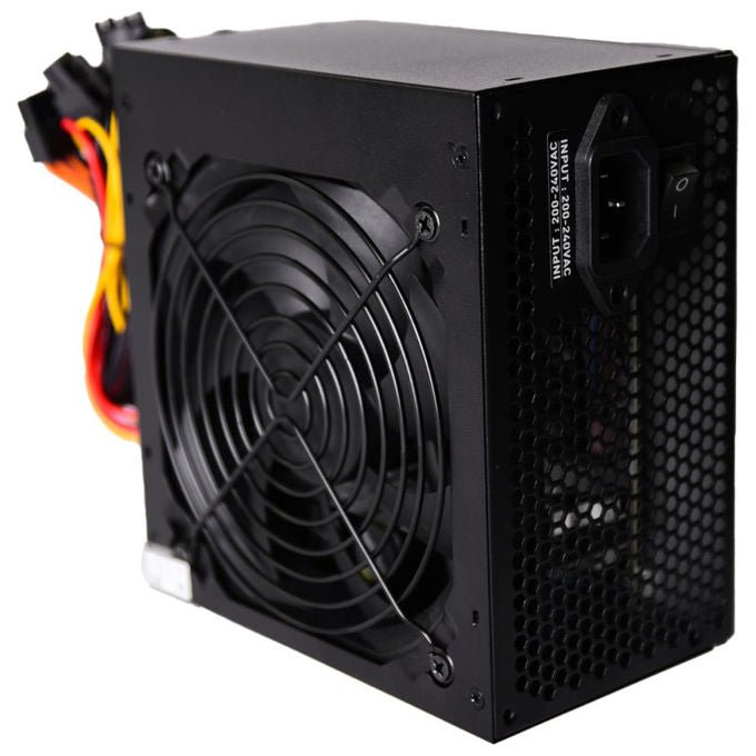 Adj, Alimentatore 230W, Real Power, 20+4pin, 3 SATA, 1 PATA, Ventola 12cm, Nero