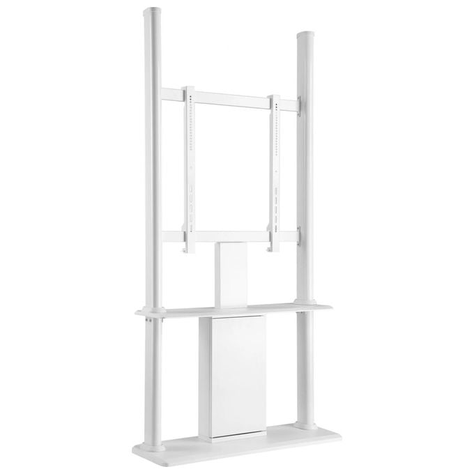 Napofix, Totem Struttura Freestanding Kiosk, Bianco, 400x600, Per Schermi 43-55 Pollici, 80kg