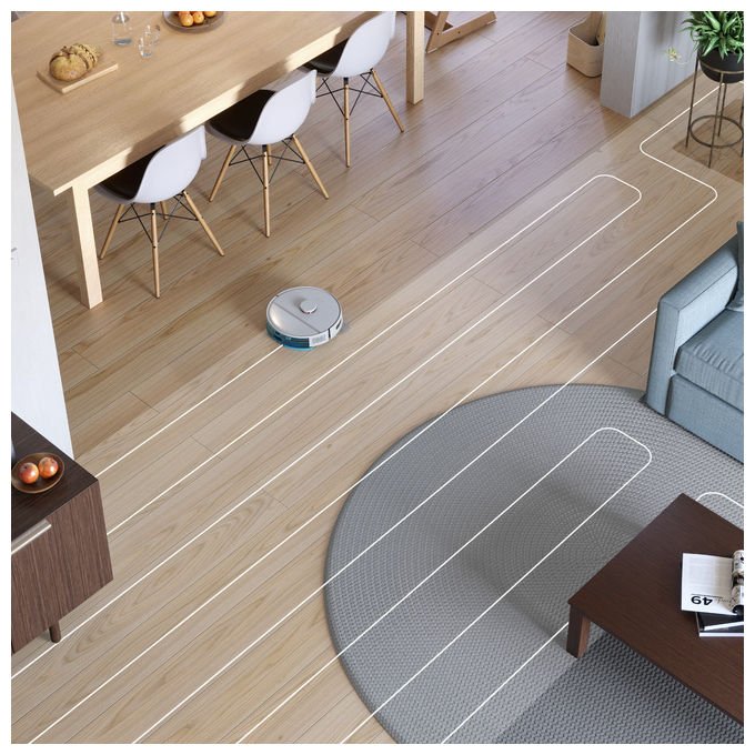 Philips, HomeRun 3000 Series Aqua XU3110-02, Robot Aspirapolvere e Lavapavimenti, Grigio-Metallico
