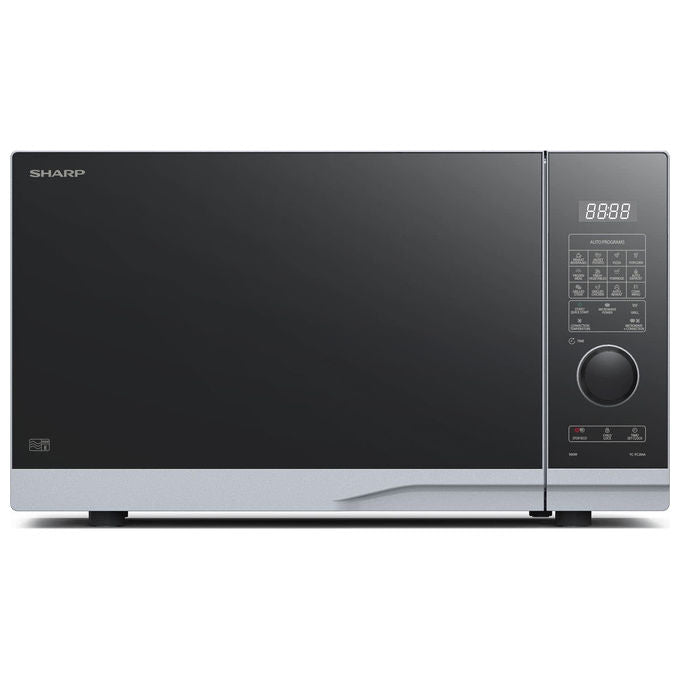 Sharp, Forno a Microonde con Convezione, 28L, 900W, Argentato, YC-PC284AE-S