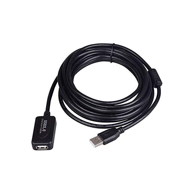 Value, Cavo USB 2.0, 5 m, Prolunga Attiva M-H, Nero