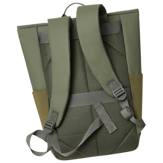 Rivacase, Zaino da Viaggio Eden, 17 Litri, Verde Oliva, per Laptop 14 pollici