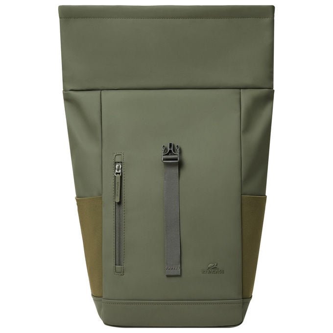 Rivacase, Zaino da Viaggio Eden, 17 Litri, Verde Oliva, per Laptop 14 pollici