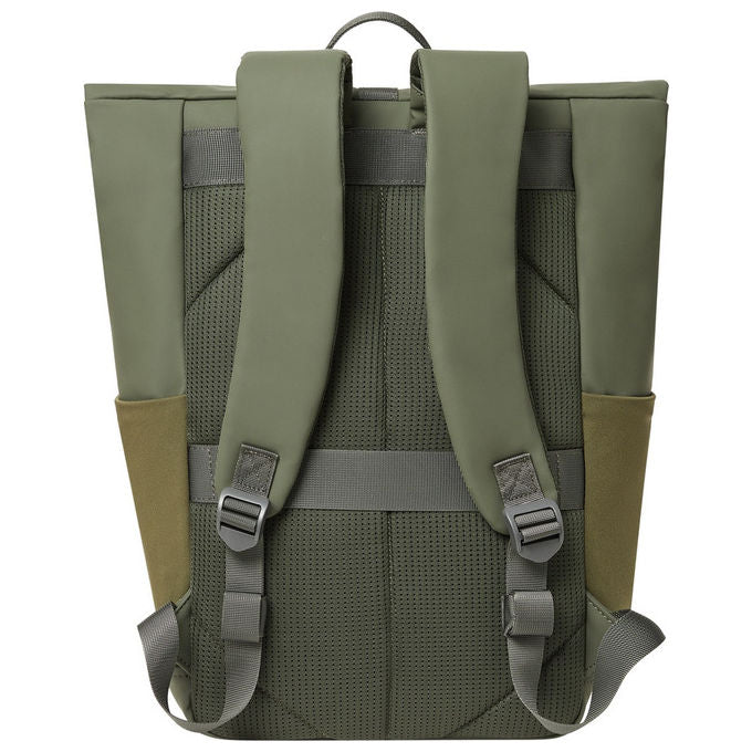 Rivacase, Zaino da Viaggio Eden, 17 Litri, Verde Oliva, per Laptop 14 pollici