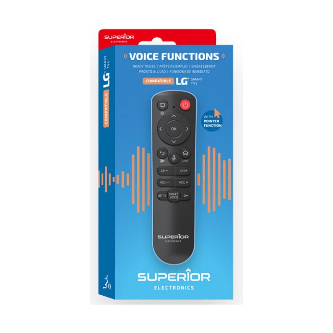 Superior, Telecomando Bluetooth con Funzioni Vocali, Per Smart TV LG, SUPTBB002