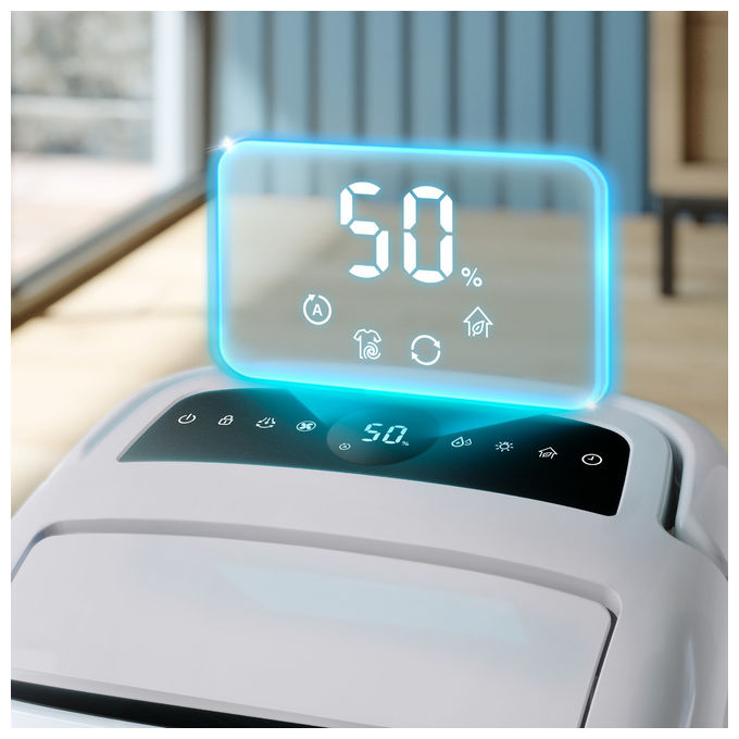 Philips, Deumidificatore e Purificatore d'aria 2-in-1, DE5305-11, 26.5 L-24h, Filtro HEPA, 137 m², Bianco