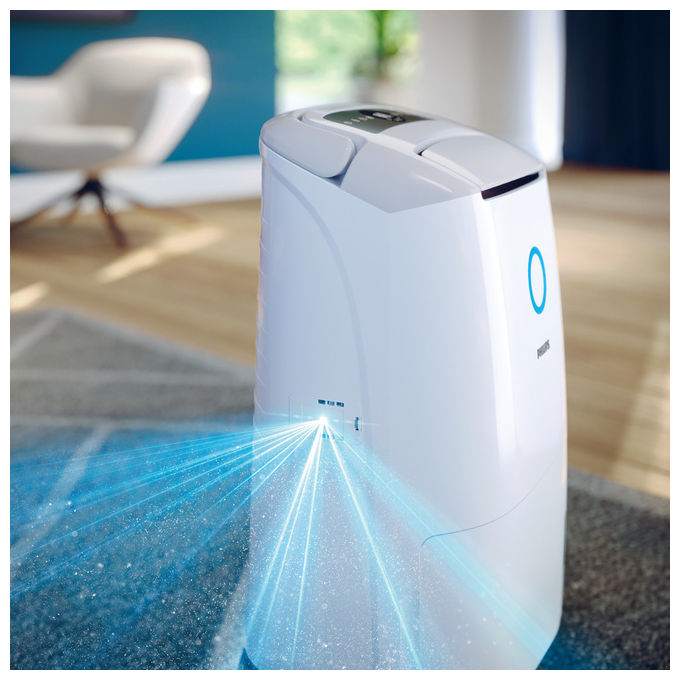 Philips, Deumidificatore e Purificatore d'aria 2-in-1, DE5305-11, 26.5 L-24h, Filtro HEPA, 137 m², Bianco