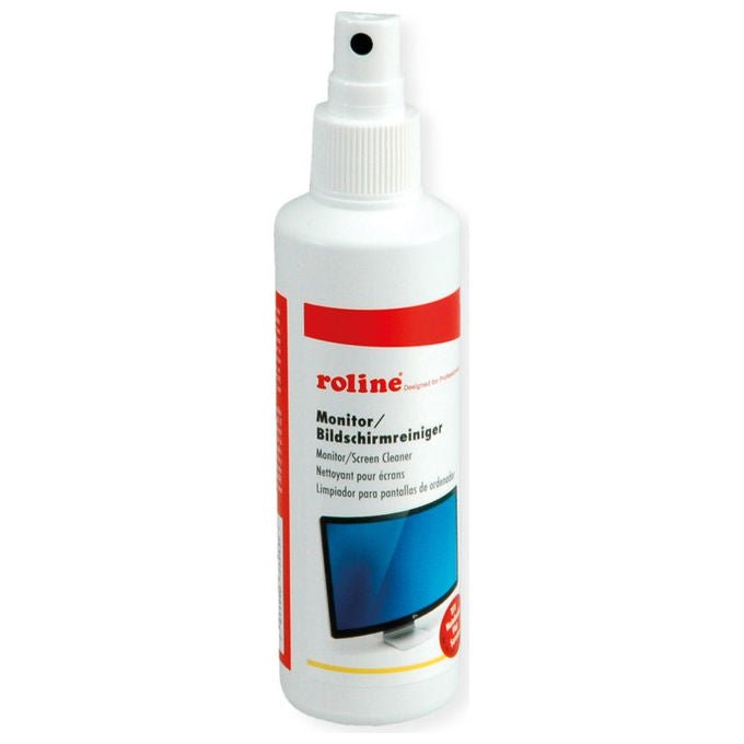 Roline, Kit Pulizia PC, Multicolore, 125 ml, Detergente Monitor TFT, Spugna Tastiera