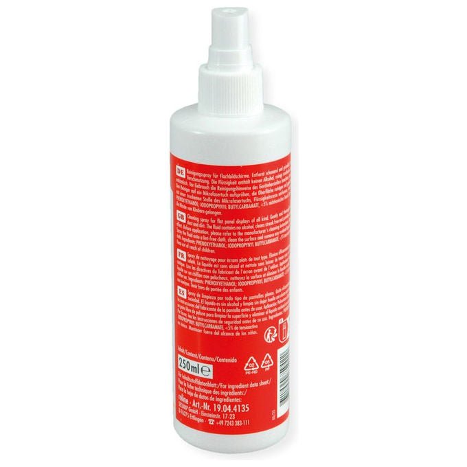 Roline, Kit Pulizia Schermo Lcd-Led-Plasma, Con Panno Microfibra, Spray 250ml