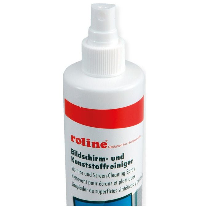 Roline, Detergente per Schermi, Plastica e Metallo, Spray 250 ml, Multicolore