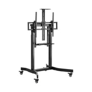 Napofix, Supporto motorizzato mobile orizzontale nero, per TV da 55'' a 100'', VESA 800x600