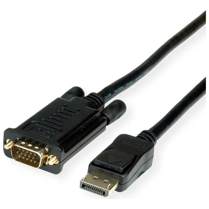 Roline, Cavo DisplayPort VGA, 2 m, Nero