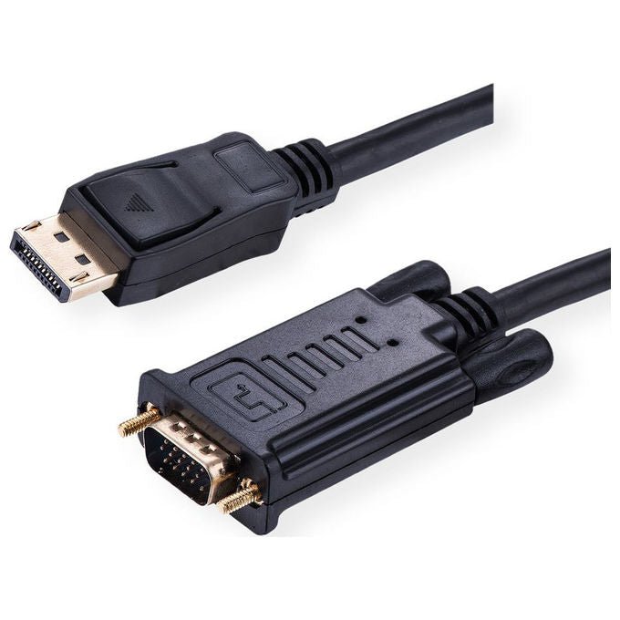 Roline, Cavo DisplayPort VGA, 2 m, Nero