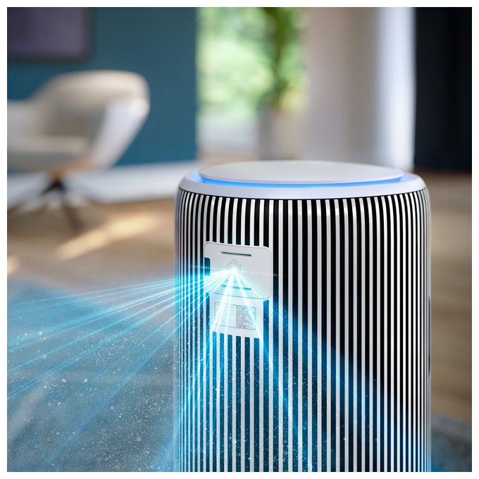 Philips, Purificatore d'aria e Umidificatore, PureProtect Water Serie 3400, 300 m³-h, Grigio Bianco