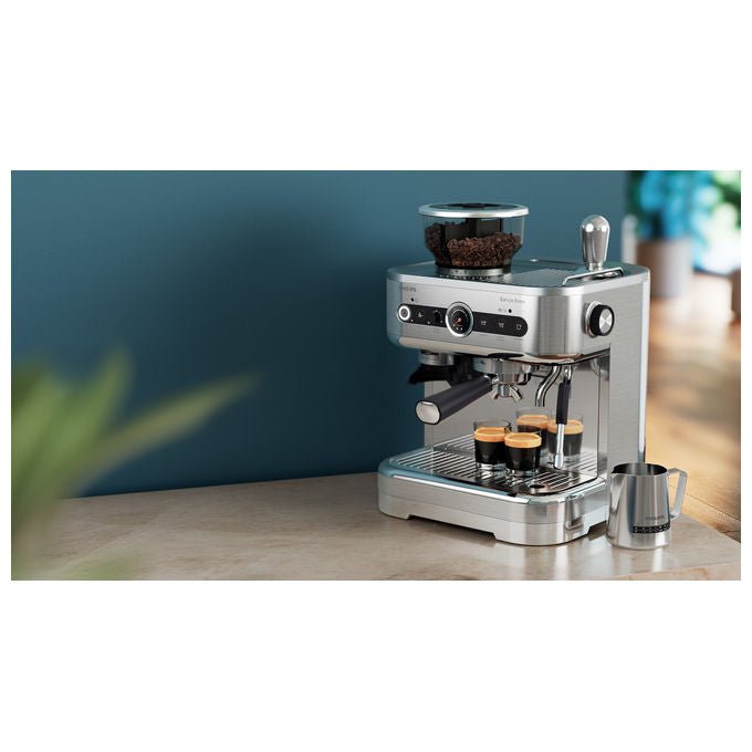 Philips, Macchina Caffe' Semiautomatica, 2.3L, Macinatore Integrato, Grigio, Barista Brew PSA3228-01