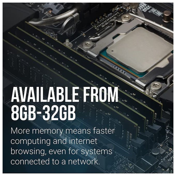 Pny, Ram 8Gb 3200Mhz, Dimm Ddr4, Memoria Compatibile con Notebook e Pc Desktop, Cl22