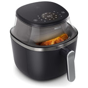 Philips, Airfryer Serie 3000, 7.2L, 16 funzioni, Tecnologia RapidAir Plus, Nero e Argento