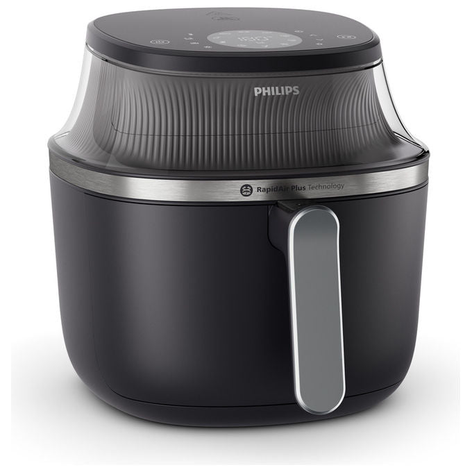 Philips, Airfryer Serie 3000, 7.2L, 16 funzioni, Tecnologia RapidAir Plus, Nero e Argento